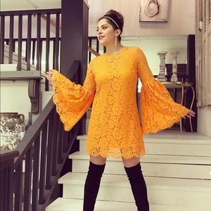 Asos wide sleeve mini dress